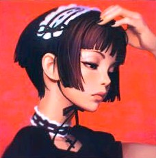 イリヤ・クブシノブの絵画作品　タイトルは、Maid